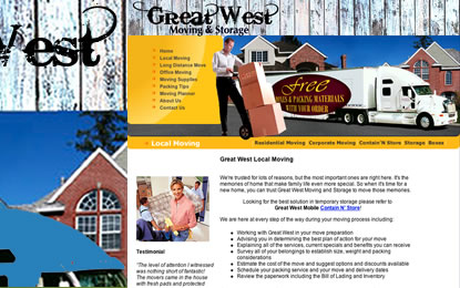 Web Design for Moving Companies
